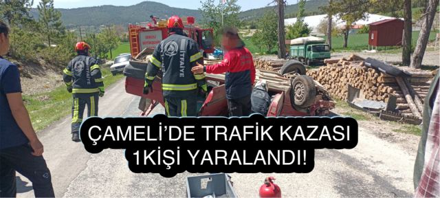 Çameli’de Trafik Kazası1 Yaralı!