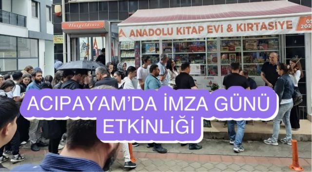 Acıpayam Anadolu Kitabevi’nde Şair Ali Tosun’la İmza Günü Düzenlendi