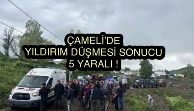 Çameli’de Yıldırım Düşmesi Sonucu 5 Kişi Yaralandı!