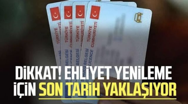 Ehliyet Yenileme Süresinde Son Tarih Yaklaşıyor!