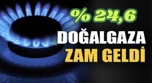 Doğalgaza Büyük Zam: Konutlara Yüzde 24,6 Artış!